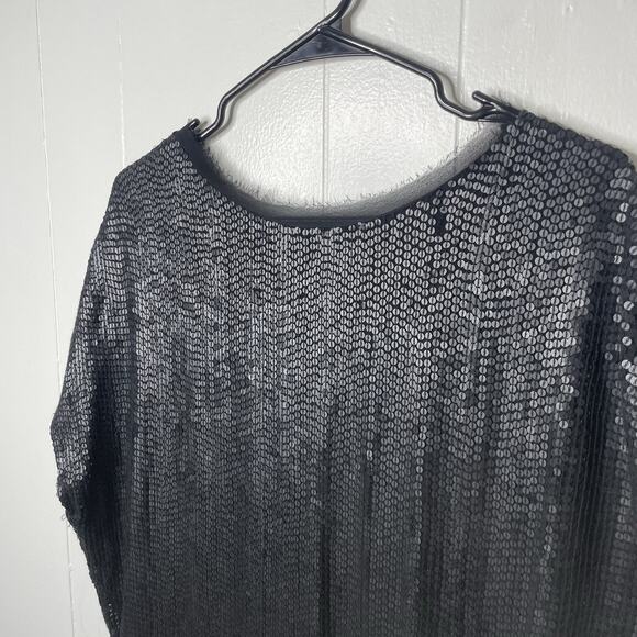 Haute Hippie Womens Cocktail Dress Silk All Over Sequin Size M Sheath Flapper - Picture 3 of 13